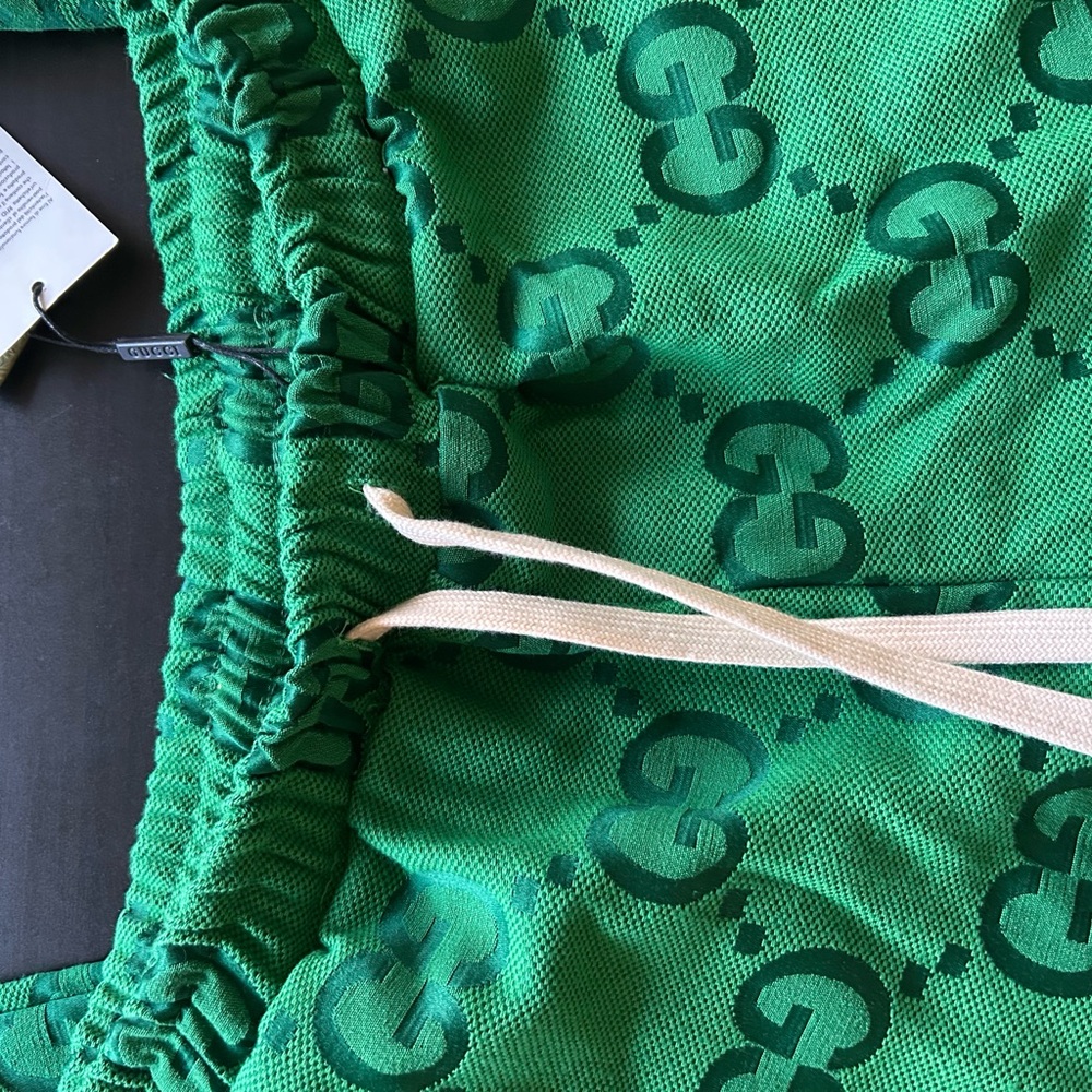 Green Patterned Sweatpants - Picture 2 of 7